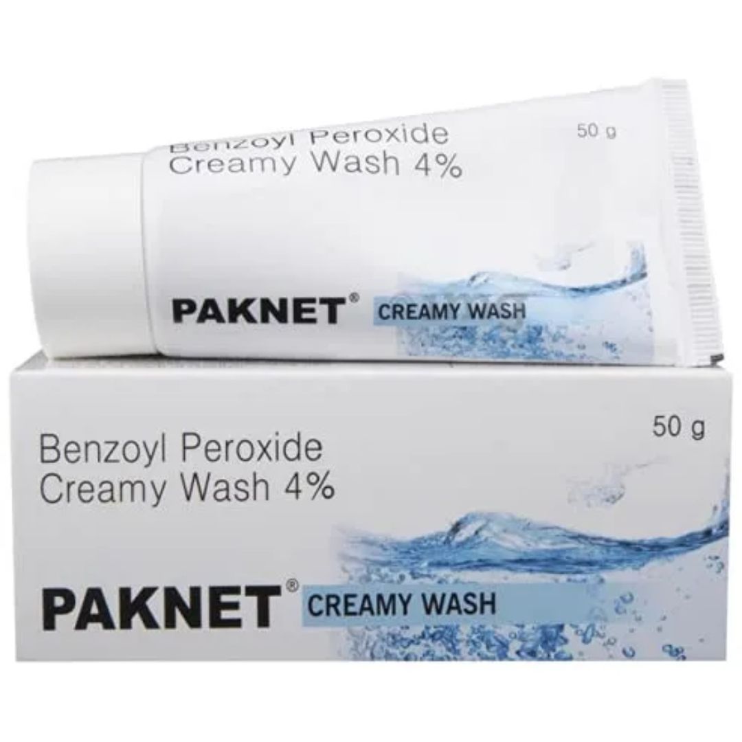 Paknet Benzoyl Peroxide Creamy wash 4%