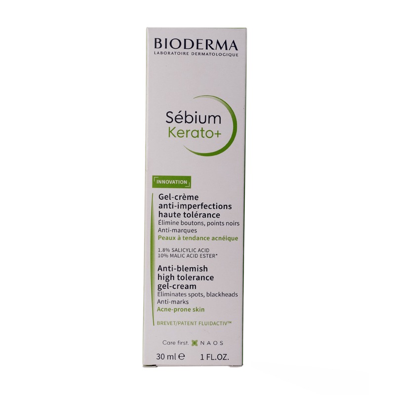 bioderma sebium kerato+anti blemish gel cream for acne prone skin