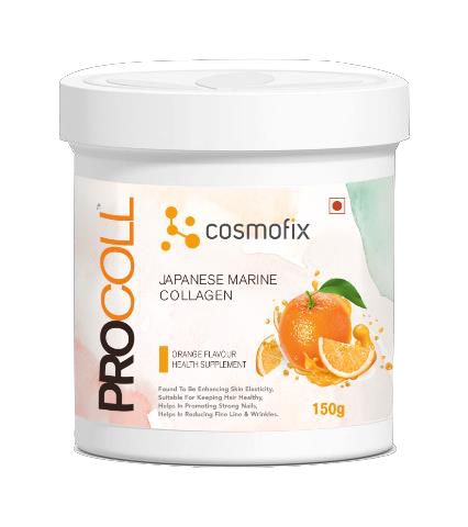 Cosmofix Procoll Japanese Marine Collagen - Orange flavour 150g