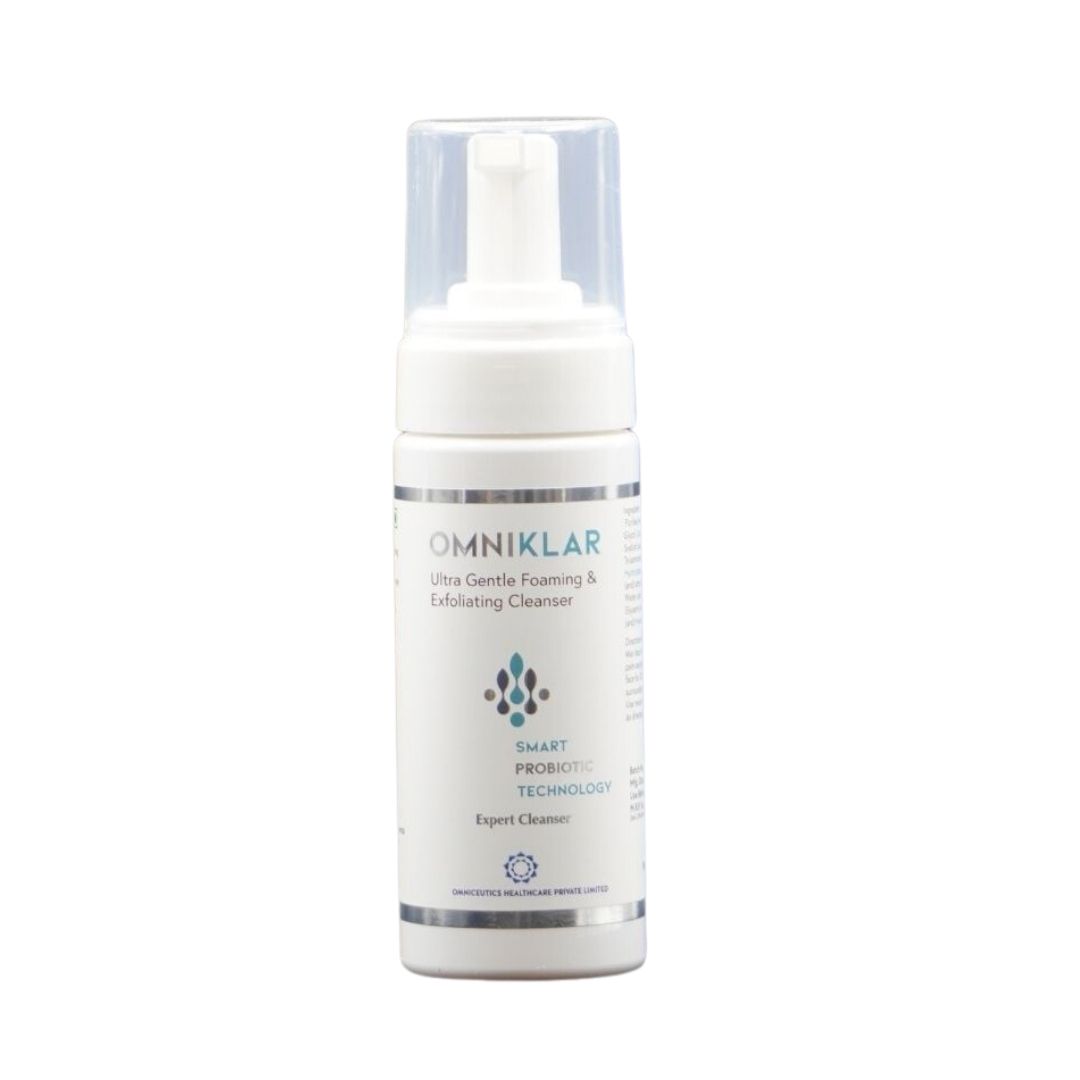 Omniklar Ultra Gentle Foaming and Exfoliating Cleanser 100ml