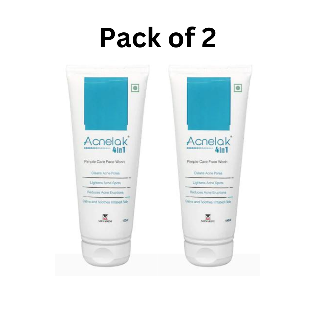 Acnelak 4 in 1 Pimple Care Face Wash- Pack of 2