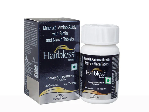 Hairbless Tablets - Bottle of 30 Tabs